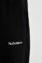 No Problemo Mini Problemo Straight spodnie dresowe bawełniane męskie czarny NP3001005