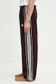adidas Originals adidas x Wales Bonner spodnie dresowe męskie z bawełną KR1060 brązowy SS26