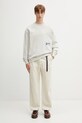 Gramicci HEMP RELAXED PANT spodnie boyfriend z bawełną męskie G6SM.P005. beżowy