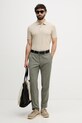 Michael Kors spodnie męskie z dodatkiem wełny MK0SP01202 zielony SS26