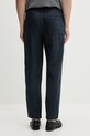 Odzież rag & bone spodnie męskie lniane RV5326S7MCO granatowy