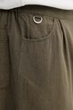 Undercover szorty z lnem męskie zielony UP1F4503