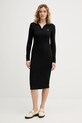 Calvin Klein Jeans sukienka z elastanem czarny LV047E202G
