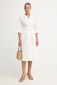 Weekend Max Mara letné šaty bavlnené PADANA 2615221062600 biela SS26