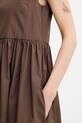 Weekend Max Mara haljina od pamuka GOLA 2615221082600 smeđa