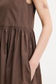 Weekend Max Mara haljina od pamuka GOLA 2615221082600 smeđa