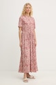 Odzież Weekend Max Mara sukienka bawełniana FASCINO 2615621012600 różowy