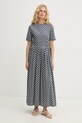 Weekend Max Mara sukienka bawełniana FASCINO granatowy 2615621012600