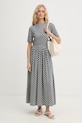 Weekend Max Mara sukienka bawełniana FASCINO 2615621012600 granatowy SS26