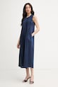 Weekend Max Mara rochie de vară din bumbac RICORDO 2615621022600 bleumarin SS26