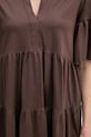 Weekend Max Mara letní šaty bavlněné SAGGINA 2615621042600 hnědá