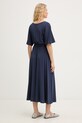 Weekend Max Mara sukienka z wiskozą DIVO 2615621062600 granatowy SS26
