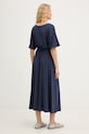 Weekend Max Mara sukienka z wiskozą DIVO 2615621062600 granatowy SS26