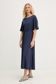 Odzież Weekend Max Mara sukienka z wiskozą DIVO 2615621062600 granatowy