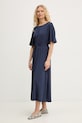 Odzież Weekend Max Mara sukienka z wiskozą DIVO 2615621062600 granatowy