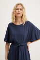 Weekend Max Mara sukienka z wiskozą DIVO granatowy 2615621062600