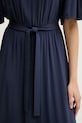 Weekend Max Mara sukienka z wiskozą DIVO 2615621062600 granatowy