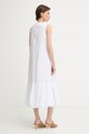 Odzież MM by Max Mara sukienka letnia z lnem SORRISO 2616221058600 biały