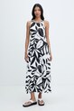 Max Mara Beachwear šaty z viskózy PASTE černá 2616621069600