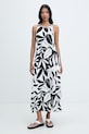 Max Mara Beachwear šaty z viskózy PASTE černá 2616621069600