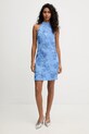 Rotate sukienka 1160111321 niebieski SS26