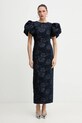 Rotate sukienka tkanina granatowy 1151172318