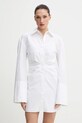 Rotate sukienka bawełniana bawełna biały 115162400