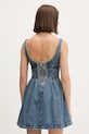 Odzież Tommy Jeans sukienka jeansowa DW0DW22001 niebieski