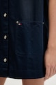 Βαμβακερό φόρεμα Tommy Jeans DW0DW22531 σκούρο μπλε