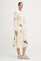 Stine Goya sukienka letnia z wiskozy SG.SS26.D179.2263 beżowy SS26