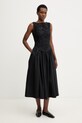 Βαμβακερό φόρεμα Stine Goya SG.SS26.D227.2484 μαύρο SS26