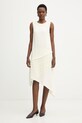 BOSS sukienka Dadiva z elastanem beżowy 50555052