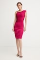 Marciano by Guess rochie drapată din vâscoză INES roz G6GK24.K3066