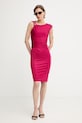 Marciano by Guess rochie drapată din vâscoză INES G6GK24.K3066 roz SS26