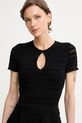 Marciano by Guess svetrové šaty vzorované CAROL čierna G6GK41.Z0636