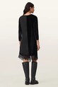 AllSaints sukienka welurowa W211DD czarny SS26