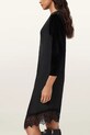 Odzież AllSaints sukienka welurowa W211DD czarny