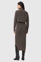 Сукня і кардиган з додаванням вовни AllSaints W208DD коричневий SS26