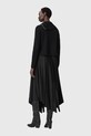 AllSaints sukienka z dodatkiem alpaki W193DD czarny SS26