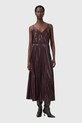 AllSaints sukienka i sweter W328DB brązowy SS26