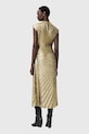 AllSaints sukienka W195DD złoty SS26