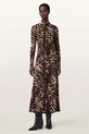 AllSaints sukienka wzorzyste brązowy W206DD