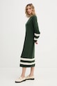 Φόρεμα με κασμίρ Tommy Hilfiger WW0WW47664 πράσινο SS26