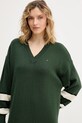 Φόρεμα με κασμίρ Tommy Hilfiger πράσινο WW0WW47664