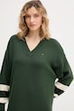 Φόρεμα με κασμίρ Tommy Hilfiger πράσινο WW0WW47664