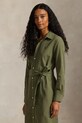Odzież Polo Ralph Lauren sukienka z dodatkiem lnu 211A96346 zielony