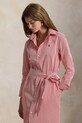 Odzież Polo Ralph Lauren sukienka bawełniana 211A96362 różowy