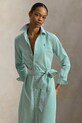 Odzież Polo Ralph Lauren sukienka bawełniana 211A96362 zielony