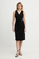 Calvin Klein sukienka z elastanem czarny LV044E047G