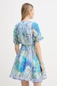 Odzież Hale Bob sukienka z jedwabiem Cyrilla 61DA614A niebieski
